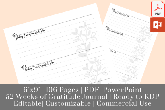 Download Daily Gratitude Journal 52 Weeks (KDP) - Daily gratitude Collection