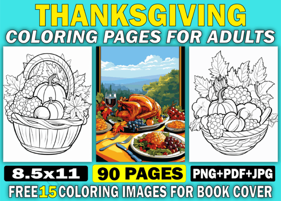 Download 90 Thanksgiving Coloring Books for Adult - Coloring book Collection