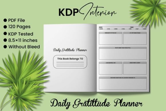 Download Daily Gratitude Planner Log Book - Daily gratitude Collection