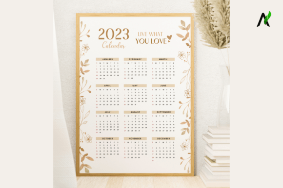 Download Printable Year Calendar 2023 Planner - Premium Bundle