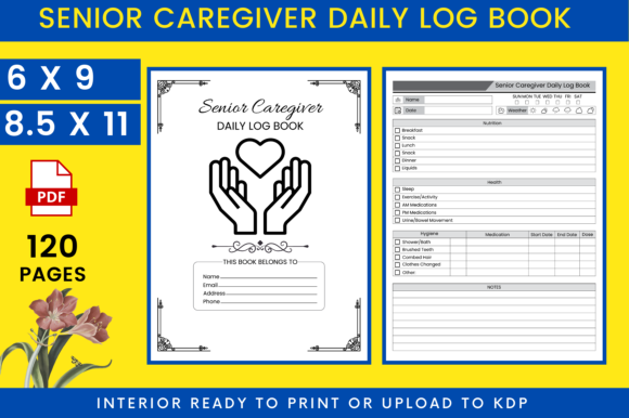 Download KDP Senior Caregiver Daily Log Book - Senior caregiver daily log book Collection