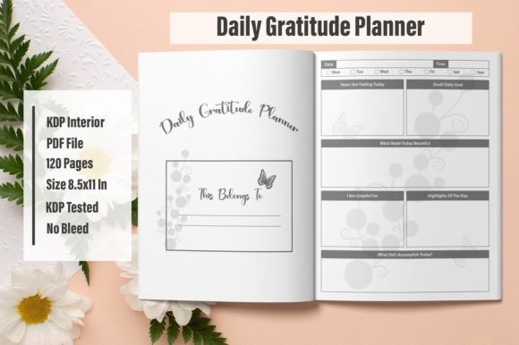 Download KDP Interior - Daily Gratitude Planner - Daily gratitude Collection
